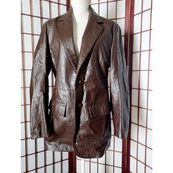 Ralph Edwards Men's Vintage Brown Leather Sports Jacket - Picture 16 of 16
